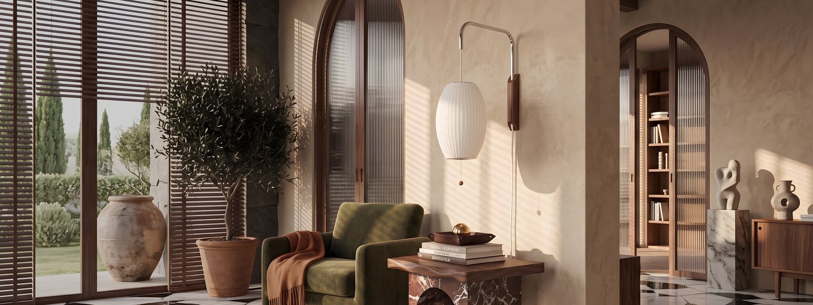 Lighting in a considered interior